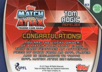 2019-20 Topps Match Attax SPFL - Shirt Cards #SC5 Tom Rogic Back