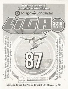2018-19 Panini Liga Stickers LaLiga Santander (Brazil) #87 Marco Asensio Back
