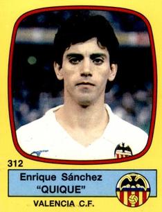1988-89 Panini Spanish Liga #312 Enrique Sanchez 
