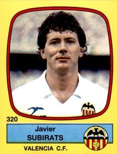 1988-89 Panini Spanish Liga #320 Javier Subirats Front