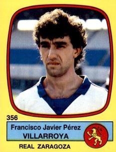 1988-89 Panini Spanish Liga #356 Francisco Javier Perez Villarroya Front