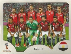 2018 Panini FIFA World Cup: Russia 2018 Stickers (Pink Backs, Made in Brazil) #61 Team Photo Egypt Front