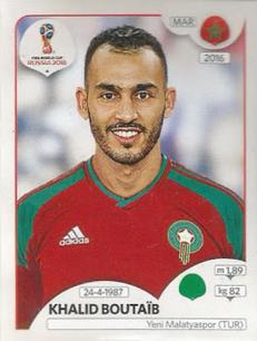 2018 Panini FIFA World Cup: Russia 2018 Stickers (Pink Backs, Made in Brazil) #156 Khalid Boutaib Front