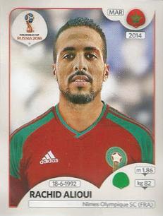 2018 Panini FIFA World Cup: Russia 2018 Stickers (Pink Backs, Made in Brazil) #157 Rachid Alioui Front