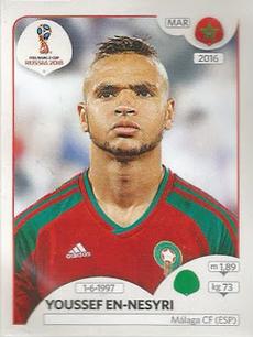 2018 Panini FIFA World Cup: Russia 2018 Stickers (Pink Backs, Made in Brazil) #159 Youssef En-Nesyri Front