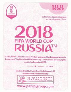 2018 Panini FIFA World Cup: Russia 2018 Stickers (Pink Backs, Made in Brazil) #188 Laurent Koscielny Back