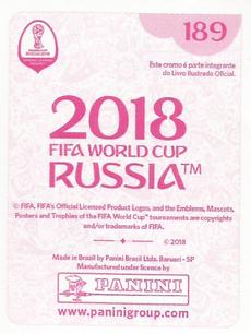 2018 Panini FIFA World Cup: Russia 2018 Stickers (Pink Backs, Made in Brazil) #189 Blaise Matuidi Back