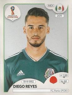 2018 Panini FIFA World Cup: Russia 2018 Stickers (Pink Backs, Made in Brazil) #444 Diego Reyes Front