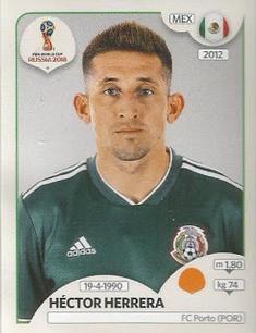 2018 Panini FIFA World Cup: Russia 2018 Stickers (Pink Backs, Made in Brazil) #452 Héctor Herrera Front