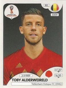 2018 Panini FIFA World Cup: Russia 2018 Stickers (Pink Backs, Made in Brazil) #503 Toby Alderweireld Front