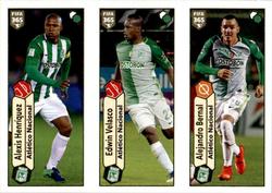 2018 Panini FIFA 365 Stickers #516a/516b/516c Alexis Henríquez / Edwin Velasco / Alejandro Bernal Front