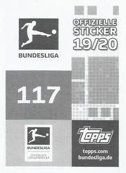 2019-20 Topps Bundesliga Offizielle Sticker #117 Nicolas Höfler Back