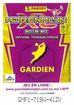 2019-20 Panini Adrenalyn XL Ligue 1 #181 Benjamin Lecomte Back