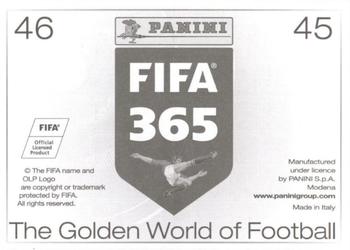 2015-16 Panini FIFA 365 The Golden World of Football Stickers #45 / 46 Uruguay / Uzbekistan Back