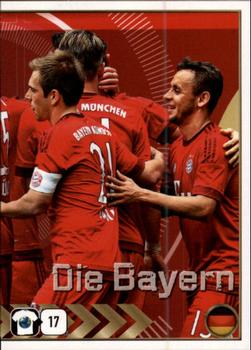 2015-16 Panini FIFA 365 The Golden World of Football Stickers #478 FC Bayern München Die Bayern Front