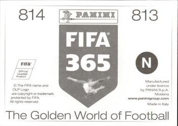 2015-16 Panini FIFA 365 The Golden World of Football Stickers #813 / 814 Ignacio González / Sebastián Eguren Back