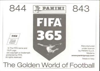 2015-16 Panini FIFA 365 The Golden World of Football Stickers #843 / 844 Hernán Novick / Luis Aguiar Back