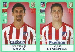 2020 Panini FIFA 365 Grey #78 Stefan Savić / José Giménez Front