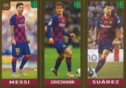2020 Panini FIFA 365 Grey #104 Messi / Griezmann / Suarez Front