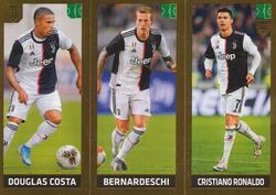 2020 Panini FIFA 365 Grey #248 Douglas Costa / Bernardeschi / Cristiano Ronaldo Front