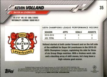 2019-20 Topps Chrome UEFA Champions League #35 Kevin Volland Back