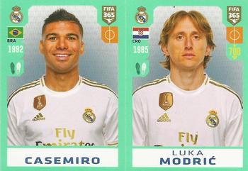 2020 Panini FIFA 365 Grey - 442 Sticker Version #106 Casemiro / Luka Modrić Front