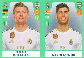 2020 Panini FIFA 365 Grey - 442 Sticker Version #107 Toni Kroos / Marco Asensio Front