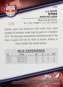 2016 Topps MLS - Red #155 Lloyd Sam Back