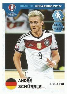 2015 Panini Road to UEFA Euro 2016 Stickers #59 André Schürrle Front