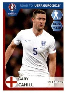 2015 Panini Road to UEFA Euro 2016 Stickers #66 Gary Cahill Front