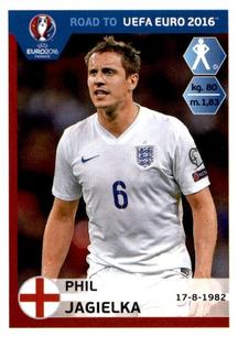 2015 Panini Road to UEFA Euro 2016 Stickers #67 Phil Jagielka Front