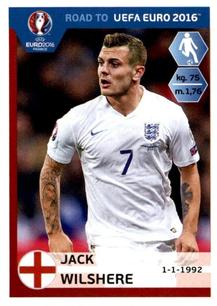 2015 Panini Road to UEFA Euro 2016 Stickers #72 Jack Wilshere Front