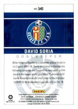 2019-20 Panini Chronicles #341 David Soria Back