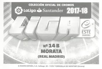 2017-18 Panini LaLiga Santander Este Stickers #477 Alvaro Morata Back