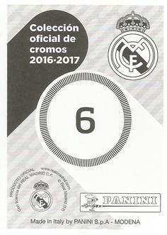 2016-17 Panini Real Madrid Stickers #6 Santiago Bernabeu Stadium Back