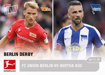 2019-20 Topps Now Bundesliga English #42 Berlin Derby - FC Union Berlin vs. Hertha BSC Front