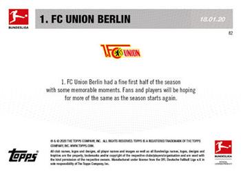 2019-20 Topps Now Bundesliga English #82 1. FC Union Berlin Back
