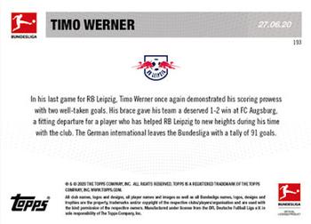 2019-20 Topps Now Bundesliga English #193 Timo Werner Back