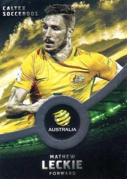 2016-17 Tap 'N' Play Football Australia - Gold Parallel #09 Mathew Leckie Front