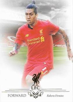 2016 Futera Unique Liverpool Premier #25 Roberto Firmino Front