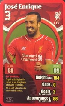 2014-15 Top Trumps Liverpool #NNO Jose Enrique Front