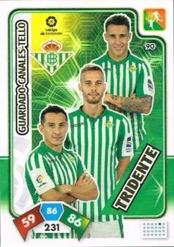 2019-20 Panini Adrenalyn XL La Liga Santander #90 Andres Guardado / Sergio Canales / Cristian Tello Front