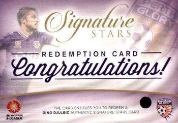2015-16 Tap 'N' Play Football Federation Australia - Signature Stars Redemption #SSR-09 Dino Djulbic Front