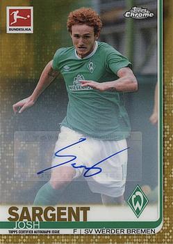 2019-20 Topps Chrome Bundesliga - Base Autographs Gold #27 Josh Sargent Front