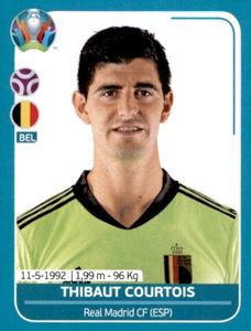 2020 Panini UEFA Euro 2020 International Stickers Preview #BEL7 Thibaut Courtois Front