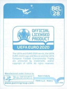2020 Panini UEFA Euro 2020 International Stickers Preview #BEL28 Dries Mertens Back