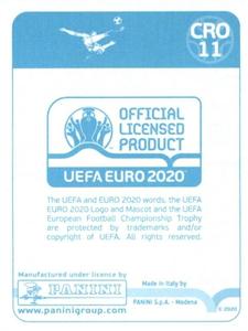 2020 Panini UEFA Euro 2020 International Stickers Preview #CRO11 Tin Jedvaj Back