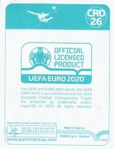 2020 Panini UEFA Euro 2020 International Stickers Preview #CRO26 Bruno Petkovic Back