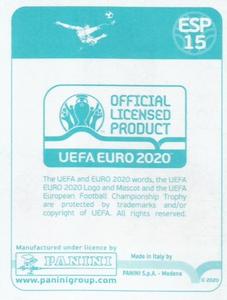 2020 Panini UEFA Euro 2020 International Stickers Preview #ESP15 Jordi Alba Back