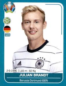 2020 Panini UEFA Euro 2020 International Stickers Preview #GER23 Julian Brandt Front